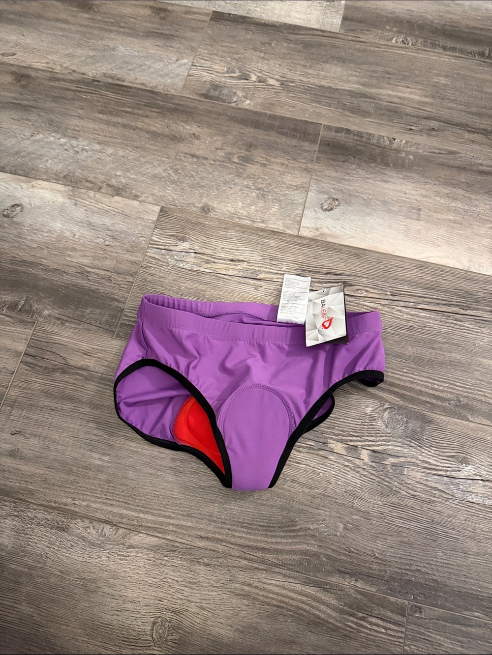 Baleaf Women’s Purple Cycling Bottoms with Black Trim